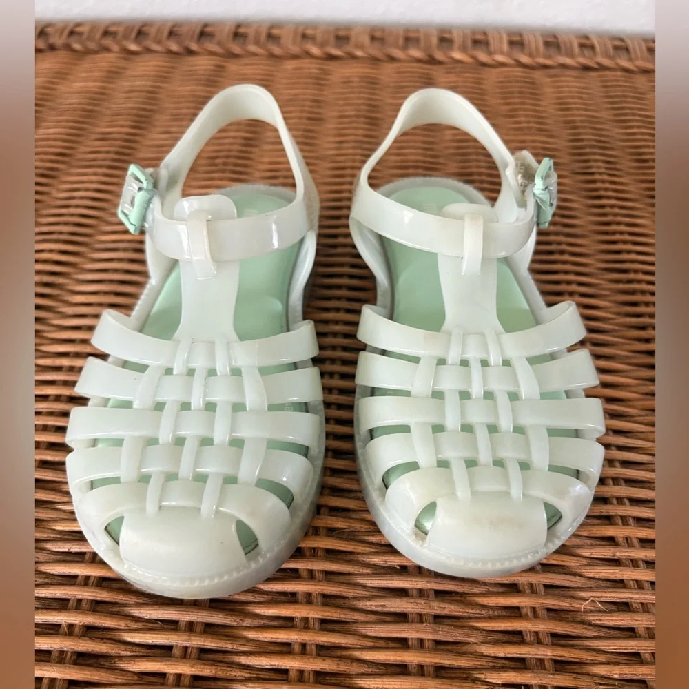 Mint Green Mini Melissa sandals Size 9
